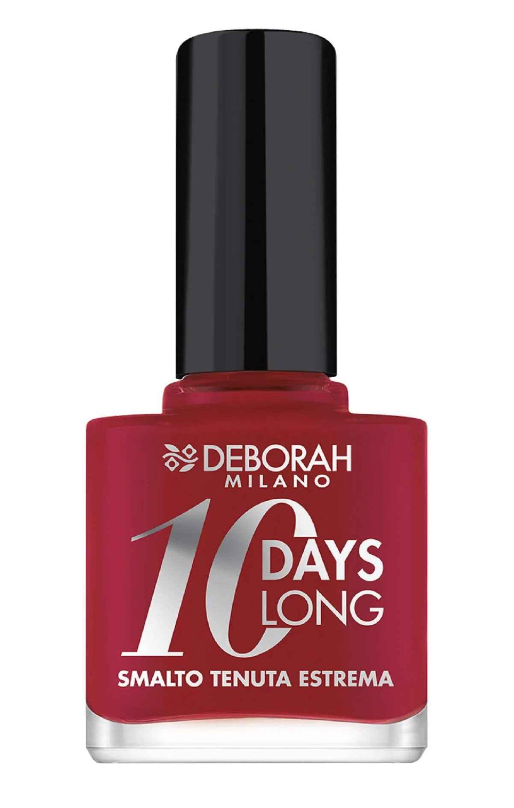 Deborah 10 Days Long – Nail Polish for Women, 886, Vintage Red, 11 ml