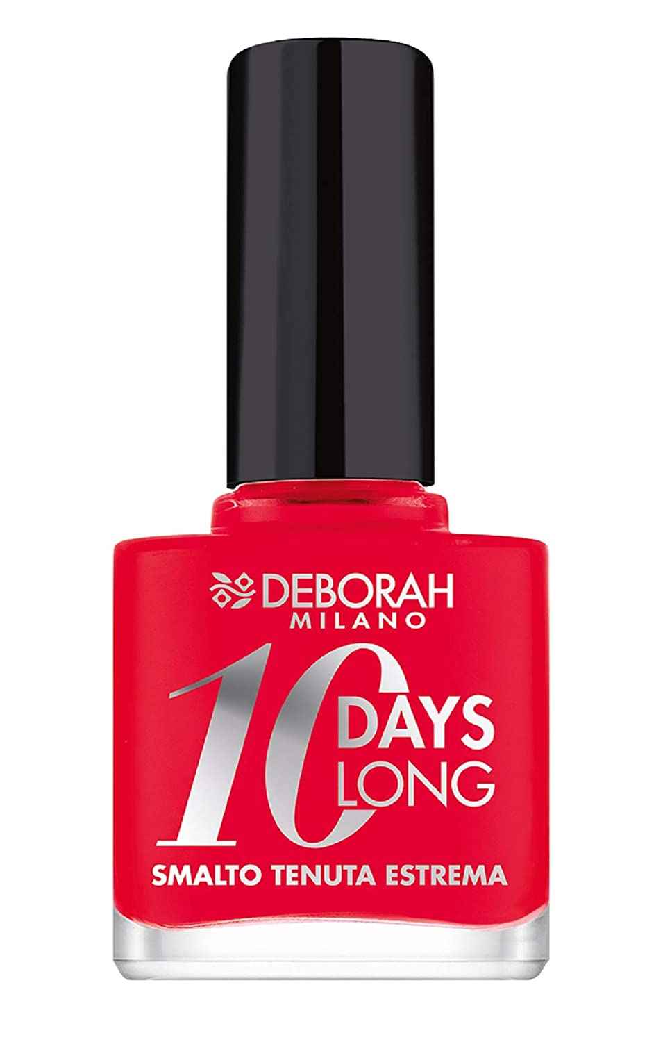 Deborah 10 Days Long – Nail Polish for Women, EN870, Coral Red, 11 ml