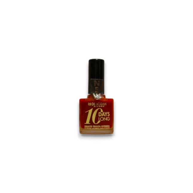 Deborah 10 Days Long Quick-Dry – Nail Polish for Women, 161, Dark Red, 11 ml
