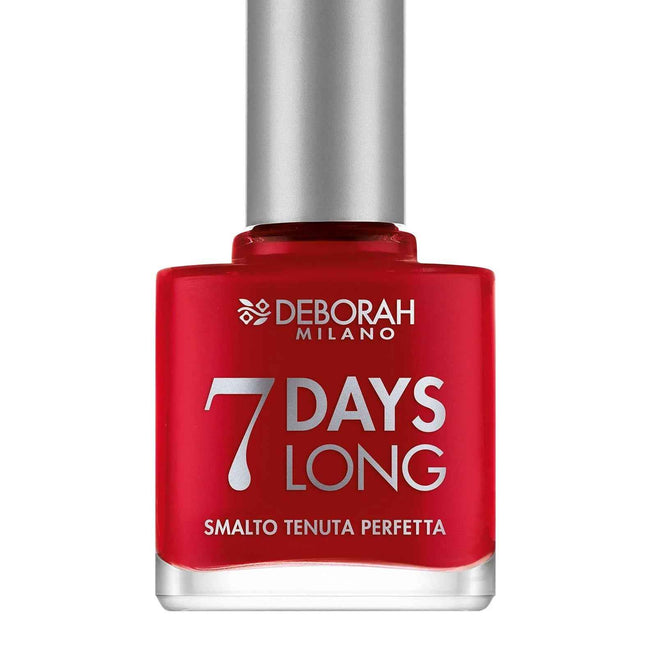 Deborah 7 Day Long Vitamins Quick-Dry – Nail Polish for Women, EN876, Iconic Red, 11 ml