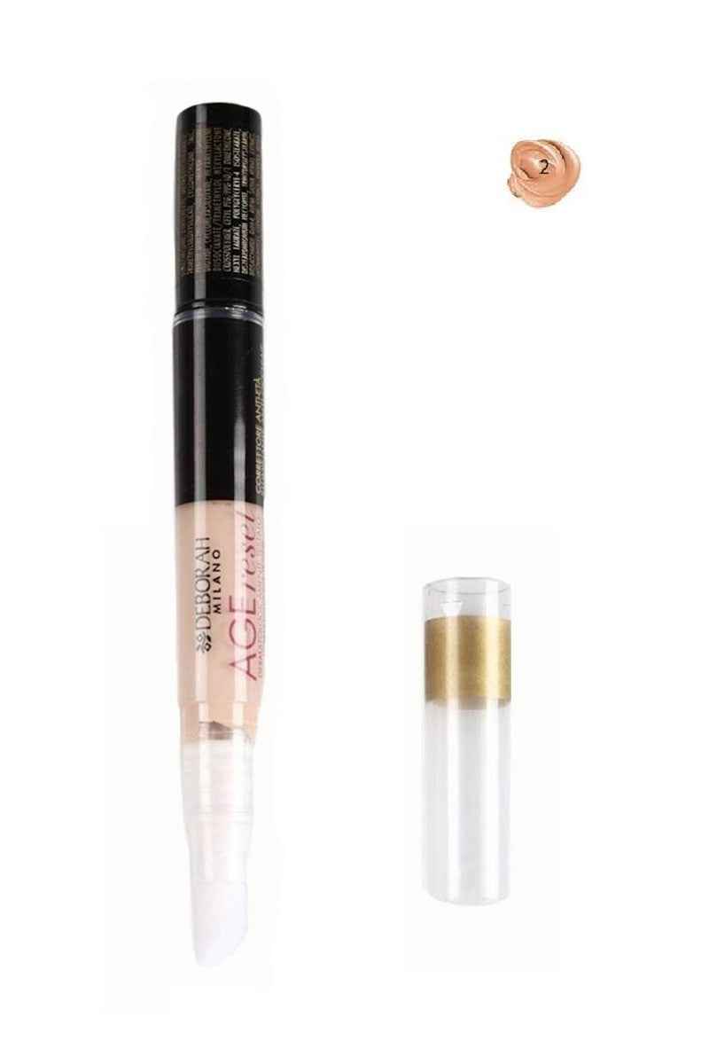 Deborah Age Reset Anti-Ageing – Concealer Stick for Women, 02, Rose, 2.2 g