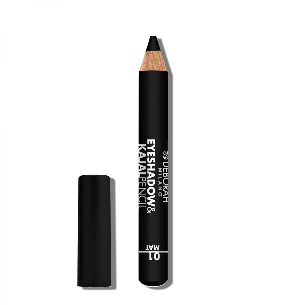 Deborah Blending Matt – Eyeshadow & Kajal Eyeliner 2-in-1 for Women, 01, Black, 2 g