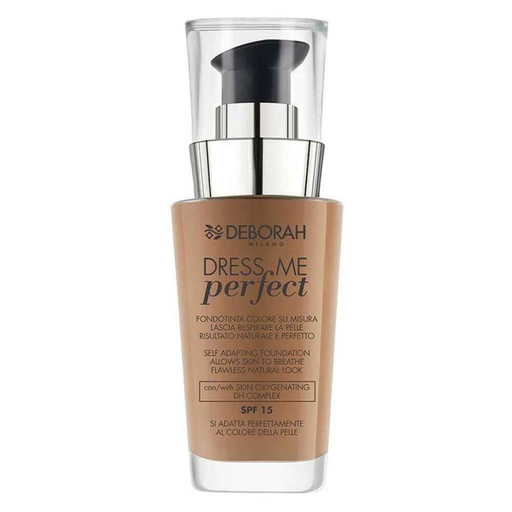 Deborah Dress Me Perfect – Liquid Foundation for Women, 05, Amber, SPF 15, 30 ml Tester