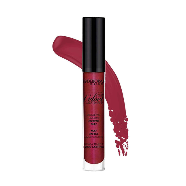 Deborah Fluid Velvet Matte – Liquid Lipstick for Women, 50, Cherry, 4.5 g