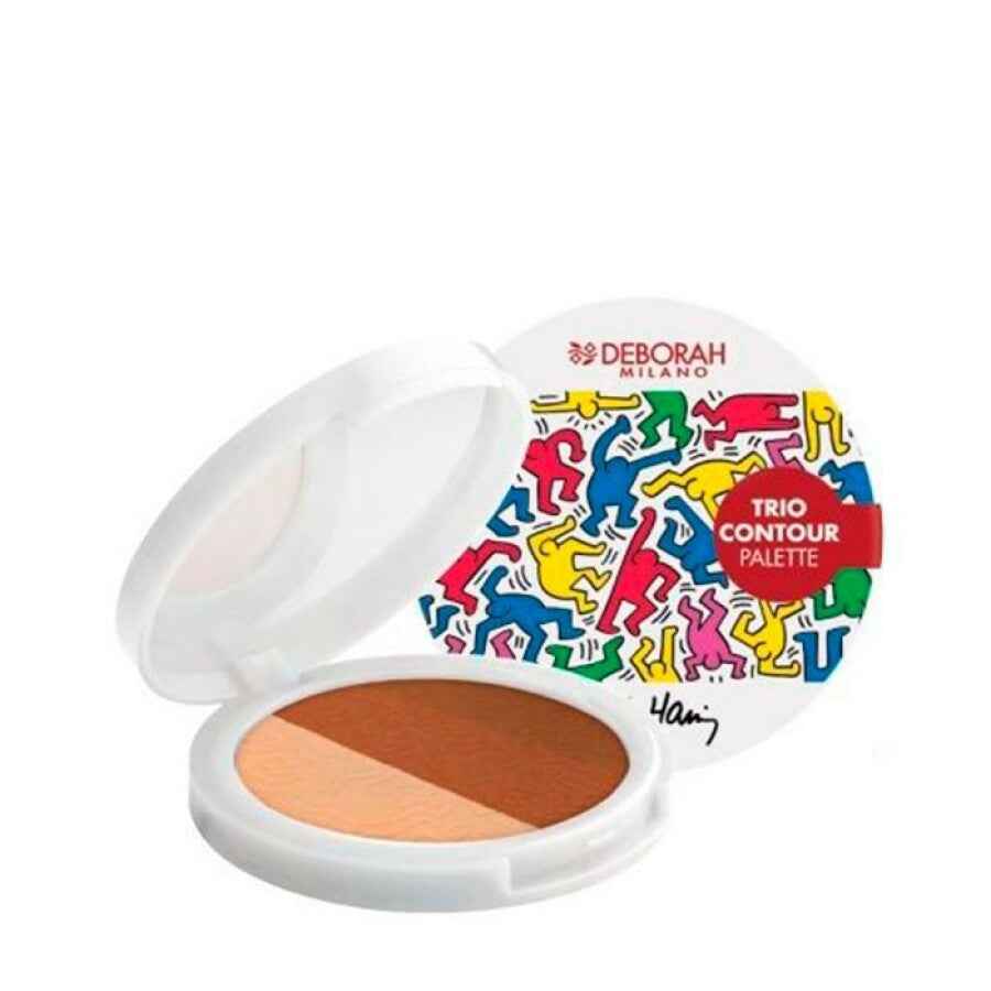 Deborah Trio Contour – Contouring Palette for Women, Keith Haring, 13 g