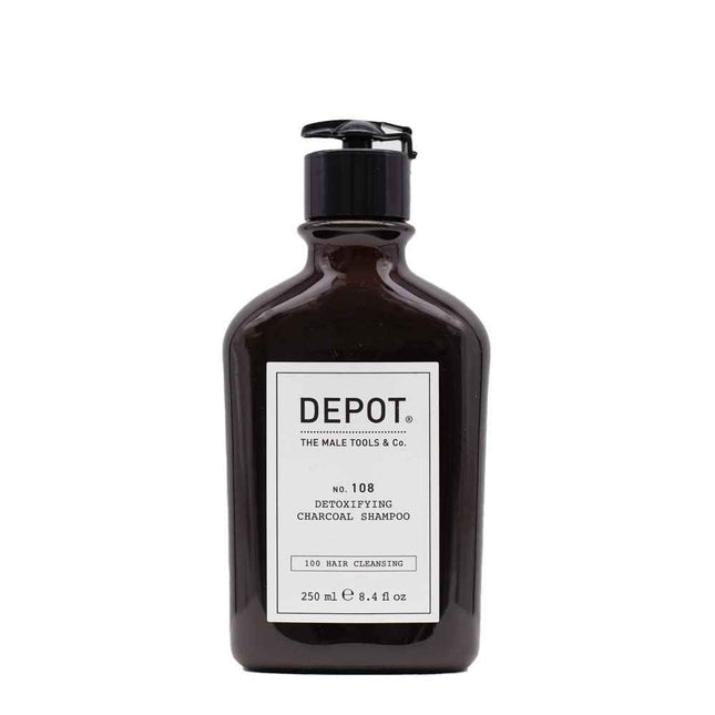 Depot 100 Hair Cleansing No. 105 Charcoal – Hair Shampoo for Men, For Detoxing, 250 ml