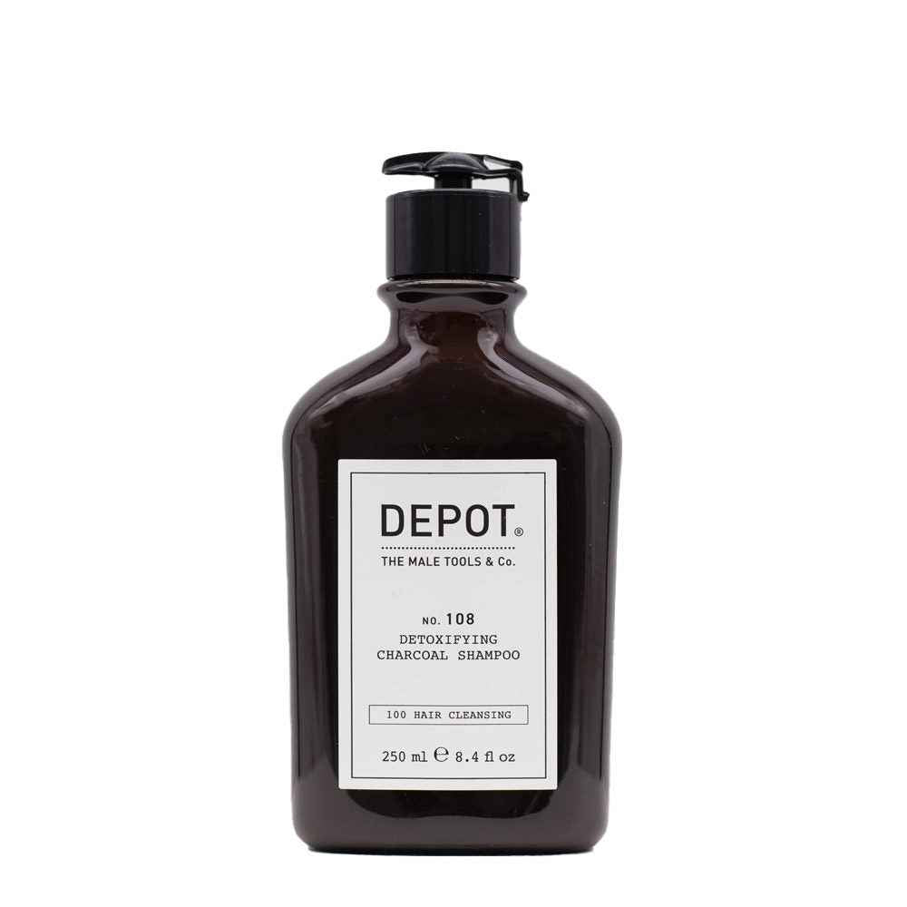 Depot 100 Hair Cleansing No. 105 Charcoal – Hair Shampoo for Men, For Detoxing, 250 ml