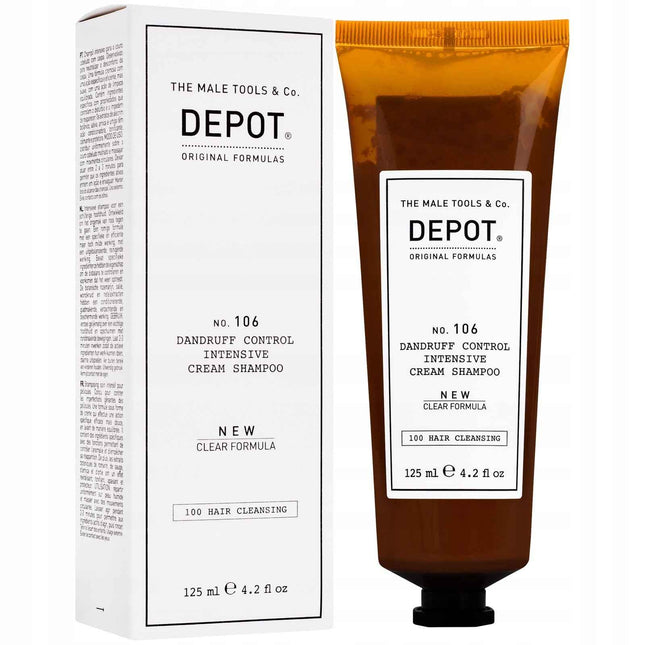 Depot 100 Hair Cleansing No. 106 Clear Formula Pro-Vitamin B5 – Hair Shampoo for Men, Anti-Dandruff, 125 ml