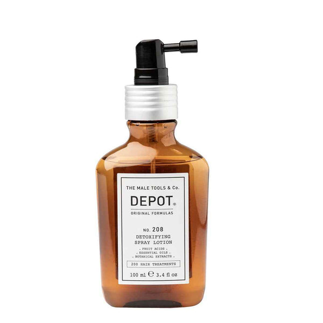 Depot 200 Hair Treatments No. 208 Botanical Complex – Leave-In Scalp Treatment Lotion for Men, For Detoxing, 100 ml