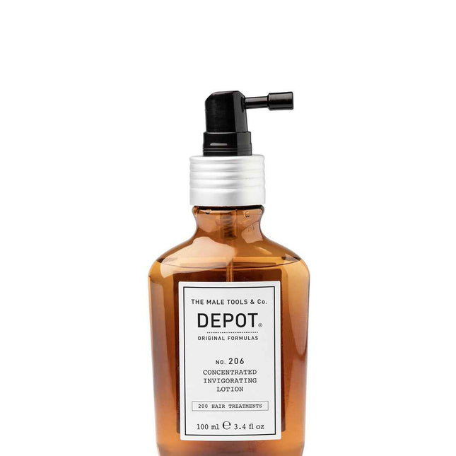 Depot 200 Hair Treatments No. 206 – Hair Lotion Treatment for Men, Invigorating, 100 ml