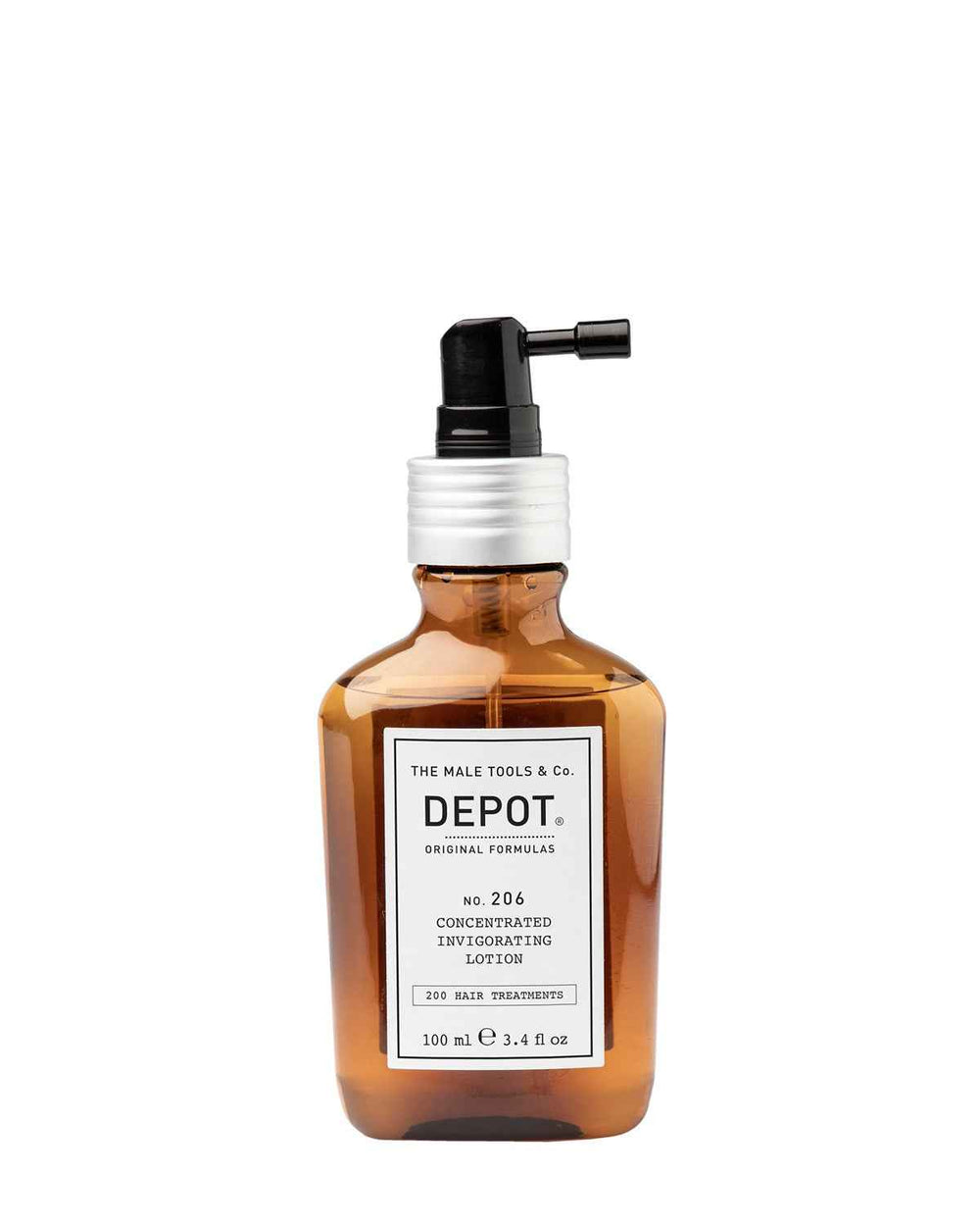 Depot 200 Hair Treatments No. 206 – Hair Lotion Treatment for Men, Invigorating, 100 ml