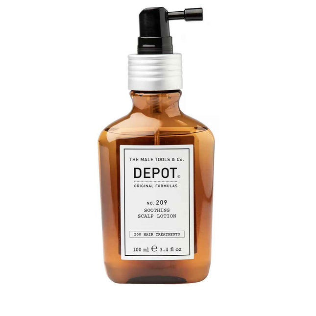 Depot 200 Hair Treatments No. 209 – Leave-In Scalp Treatment Lotion for Men, Soothing, 100 ml