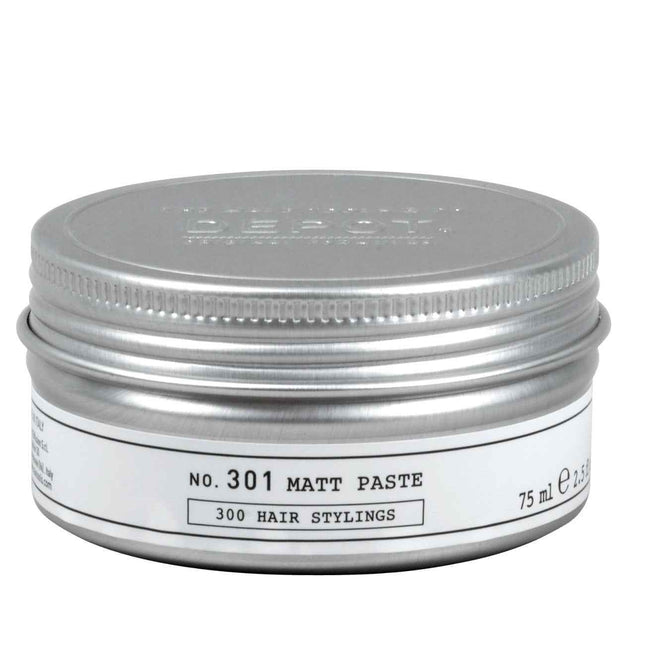 Depot 300 Hair Stylings No. 301 – Hair Styling Paste for Men, Matte Texture, Strong Hold, For Hair, 75 ml
