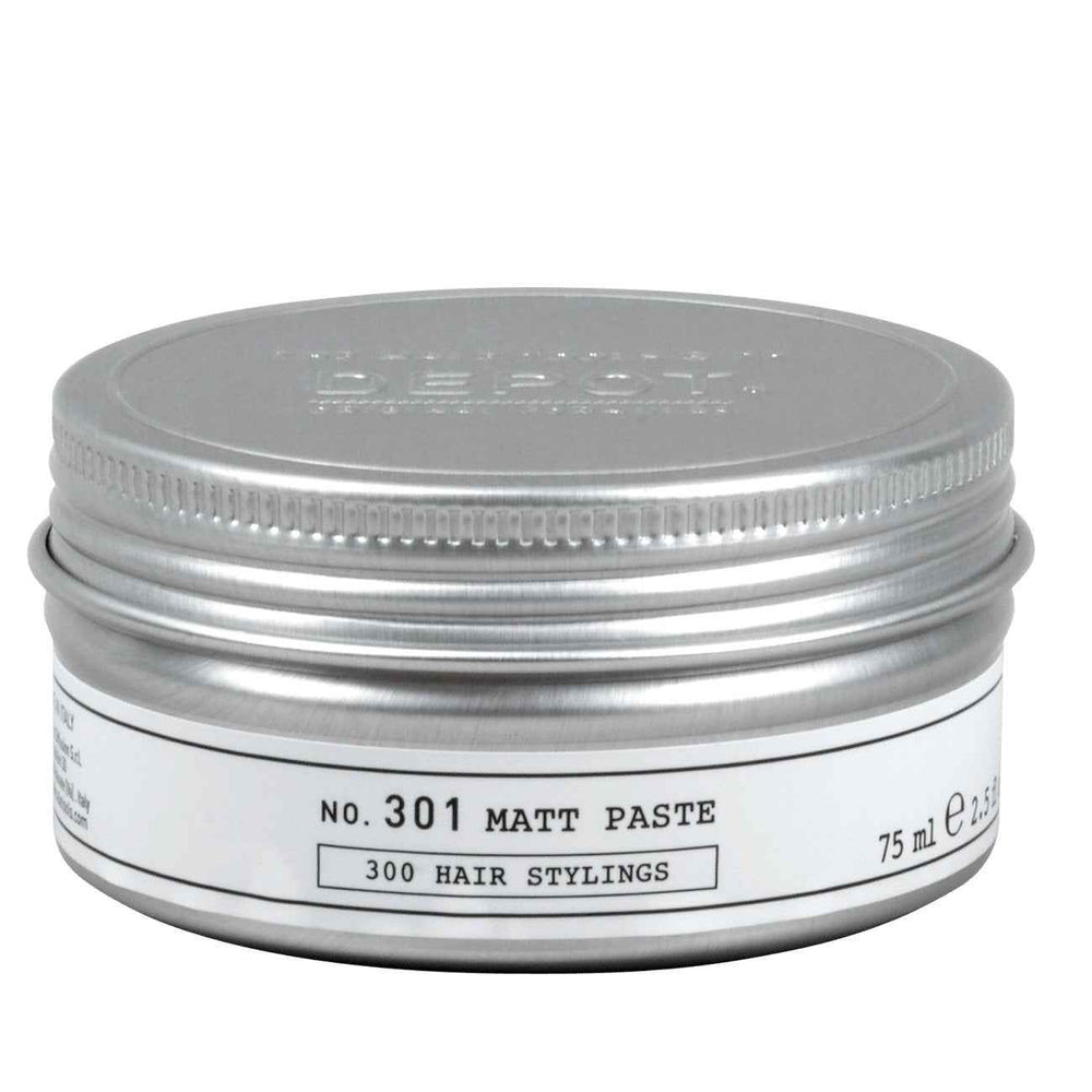 Depot 300 Hair Stylings No. 301 – Hair Styling Paste for Men, Matte Texture, Strong Hold, For Hair, 75 ml