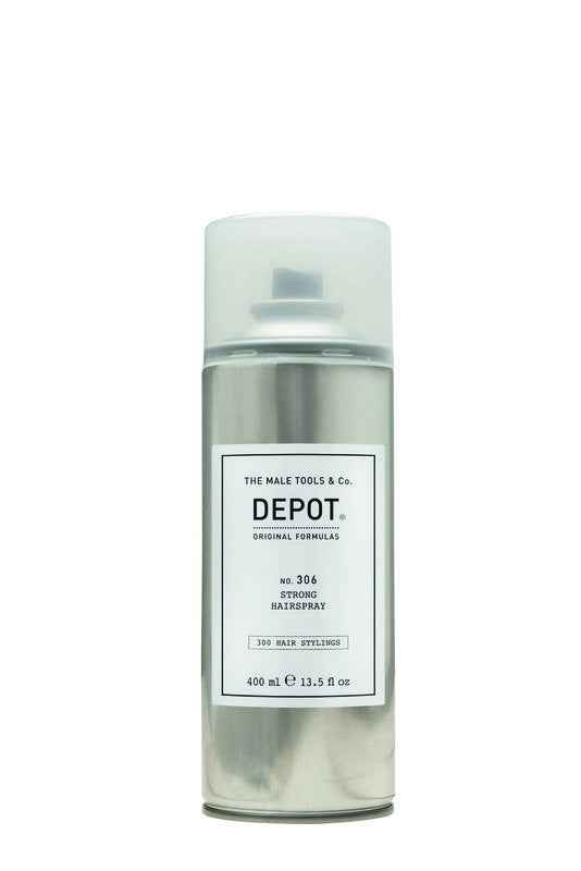 Depot 300 Hair Stylings No. 306 Pro-Vitamin B5 – Hair Spray for Men, Definition & Control, Strong Hold, 400 ml