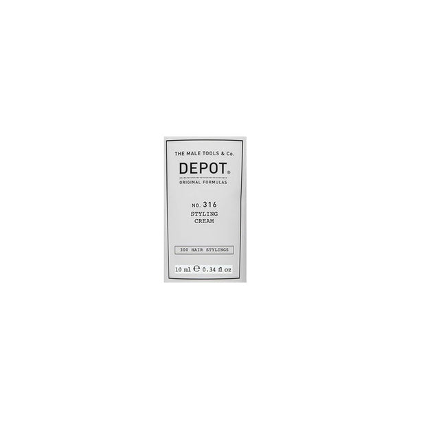 Depot 300 Hair Stylings No. 316 UV Filter – Hair Styling Cream for Men, Medium Hold, 10 ml