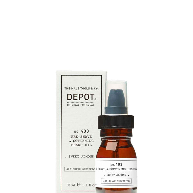 Depot 400 Shave Specifics No. 403 Sweet Almond Softening – Pre-Shaving Oil for Men, 30 ml