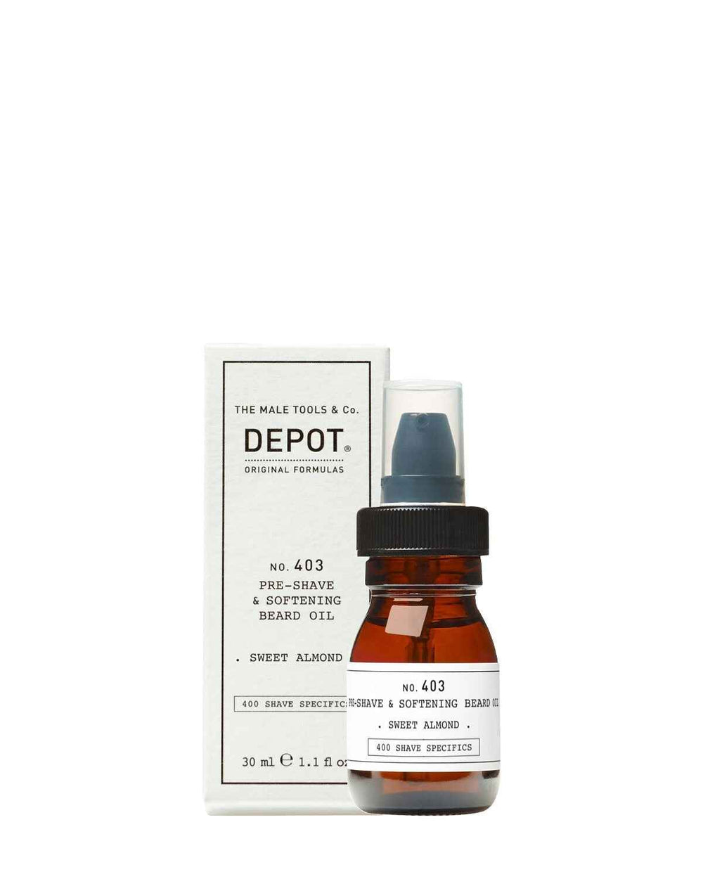 Depot 400 Shave Specifics No. 403 Sweet Almond Softening – Pre-Shaving Oil for Men, 30 ml