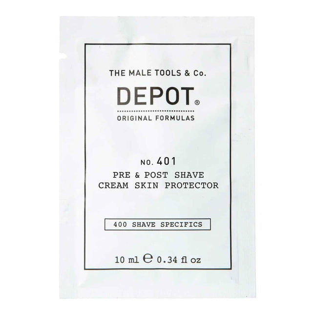 Depot 400 Shave Specifics No. 401 Soothing – Pre & Post Shaving Cream for Men, 10 ml