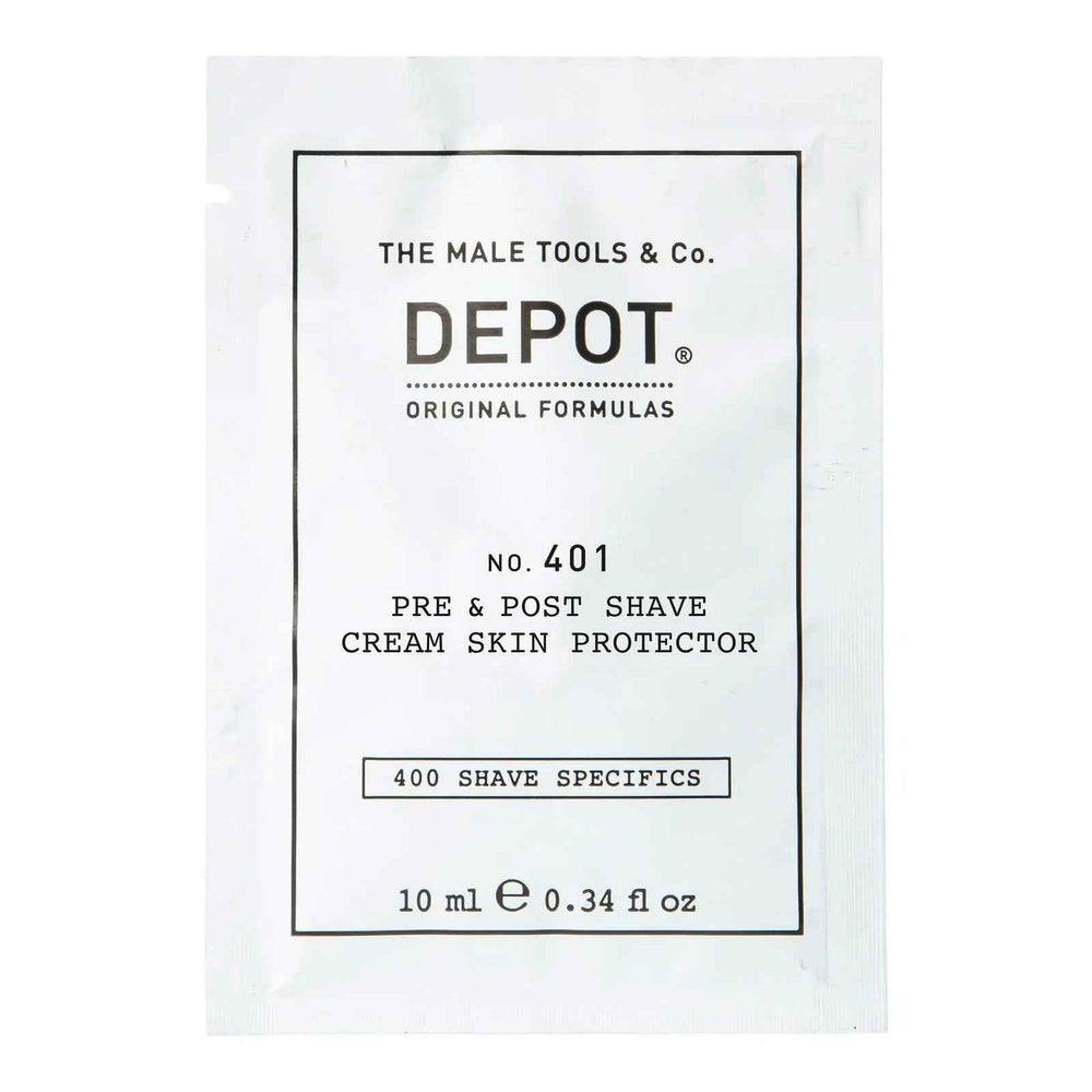 Depot 400 Shave Specifics No. 401 Soothing – Pre & Post Shaving Cream for Men, 10 ml