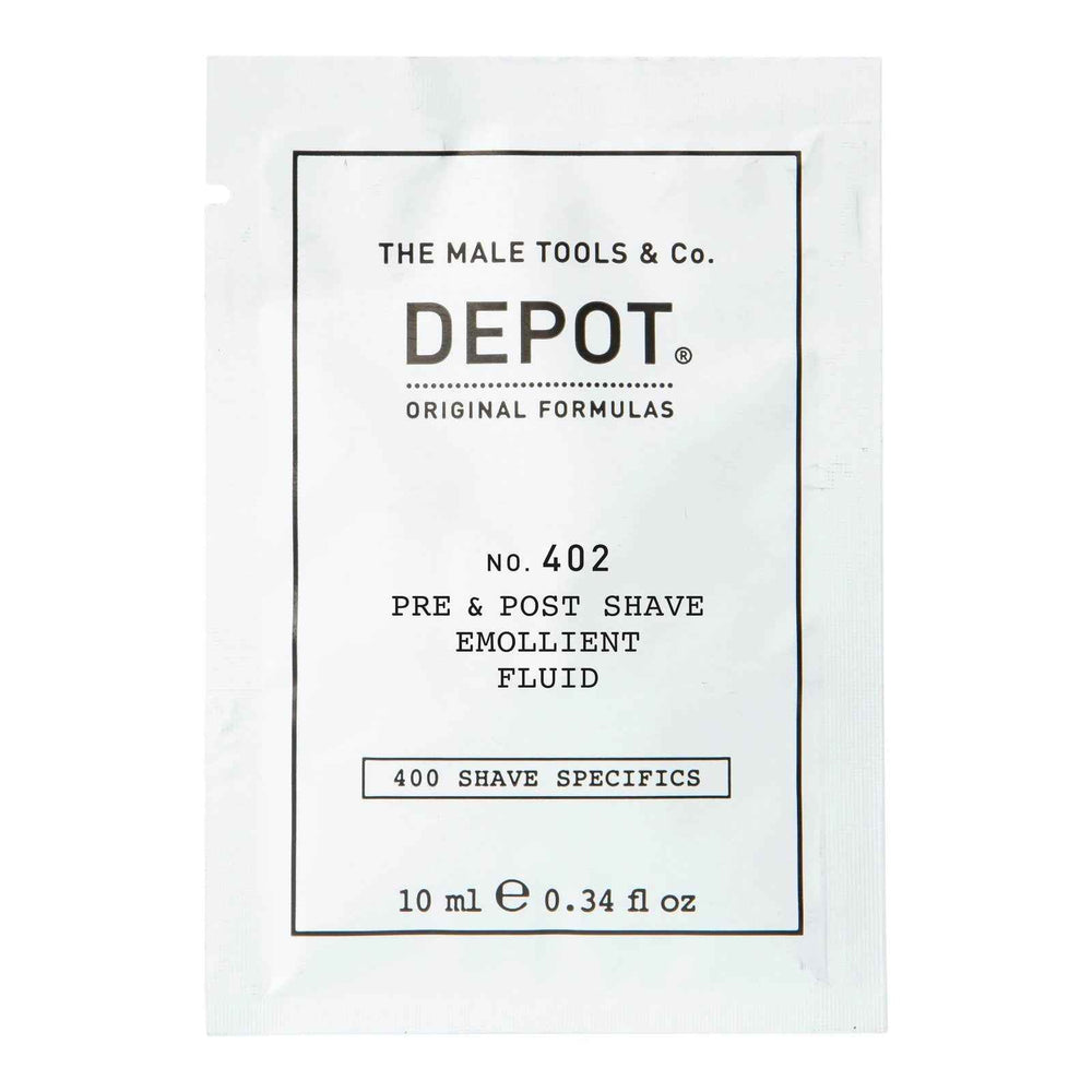 Depot 400 Shave Specifics No. 402 Essential Oils Soothing – Pre & Post Shaving Fluid for Men, 10 ml