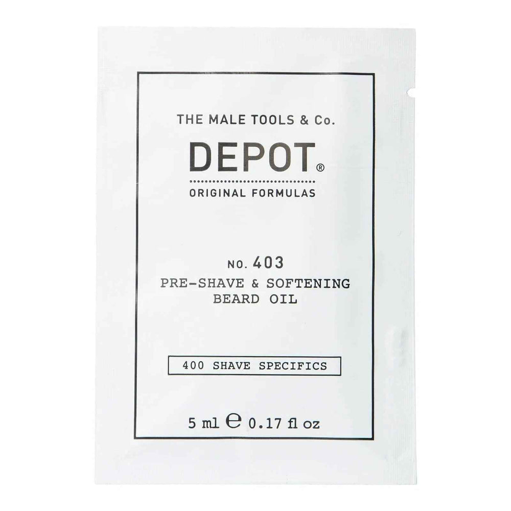Depot 400 Shave Specifics No. 403 Fresh Black Pepper Softening – Pre-Shaving Oil for Men, 5 ml