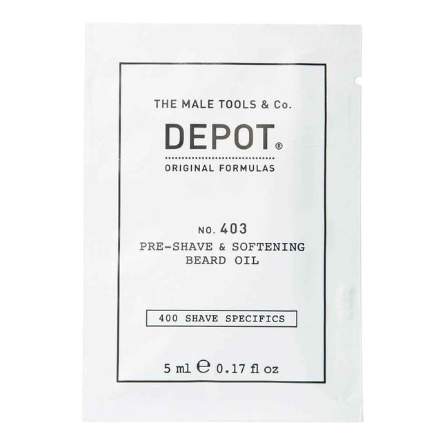 Depot 400 Shave Specifics No. 403 Fresh Black Pepper Softening – Pre-Shaving Oil for Men, 5 ml