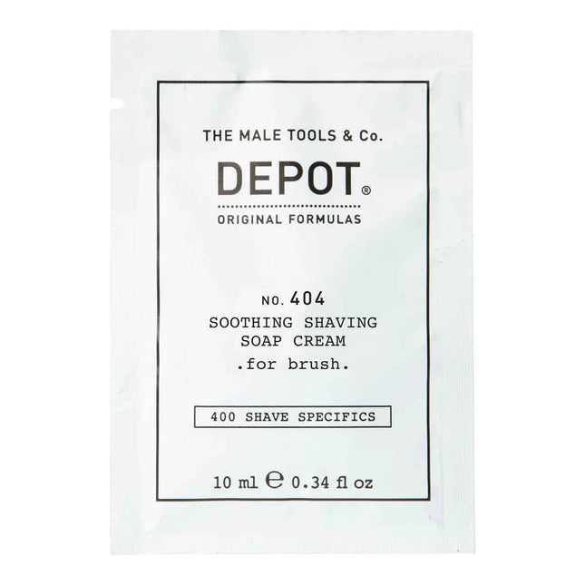 Depot 400 Shave Specifics No. 404 Allantoin Soothing – Shaving Soap Cream for Men, 10 ml