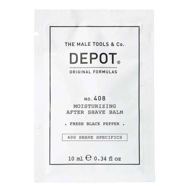 Depot 400 Shave Specifics No. 408 Fresh Black Pepper Moisturizing – Aftershave Balm for Men, 10 ml