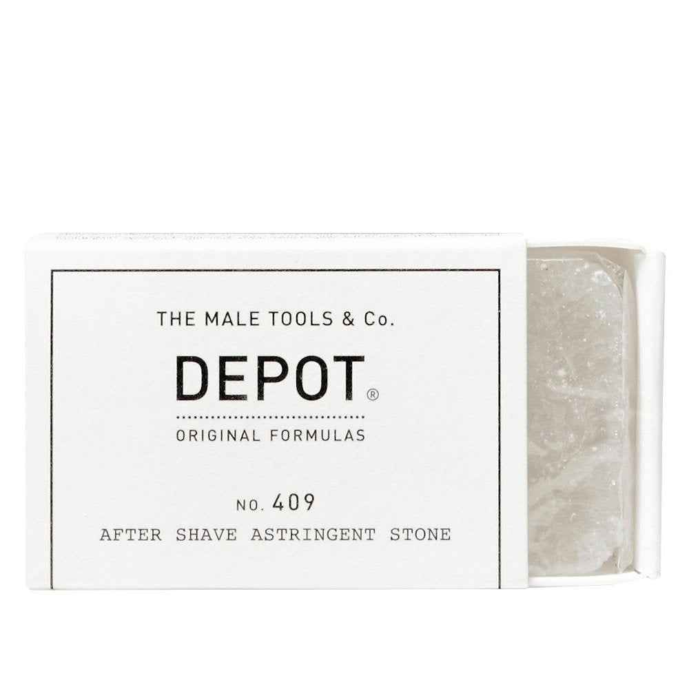 Depot 400 Shave Specifics No. 409 Potassium Alum Soothing – Aftershave Astringent Stone for Men, 90 g