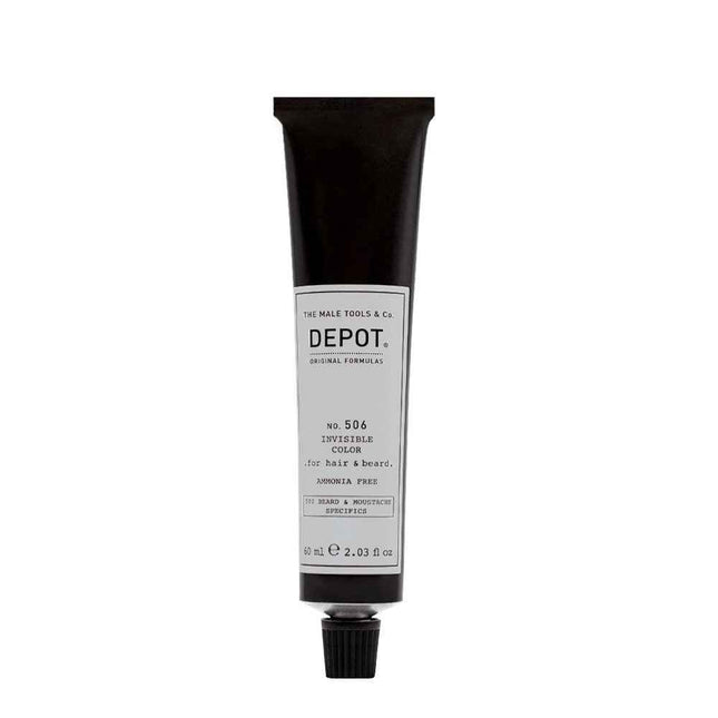 Depot 500 Beard & Mustache Specifics No. 506 Invisible Clour – Semi-Permanent Hair Dye for Men, Natural Titanium, 60 ml