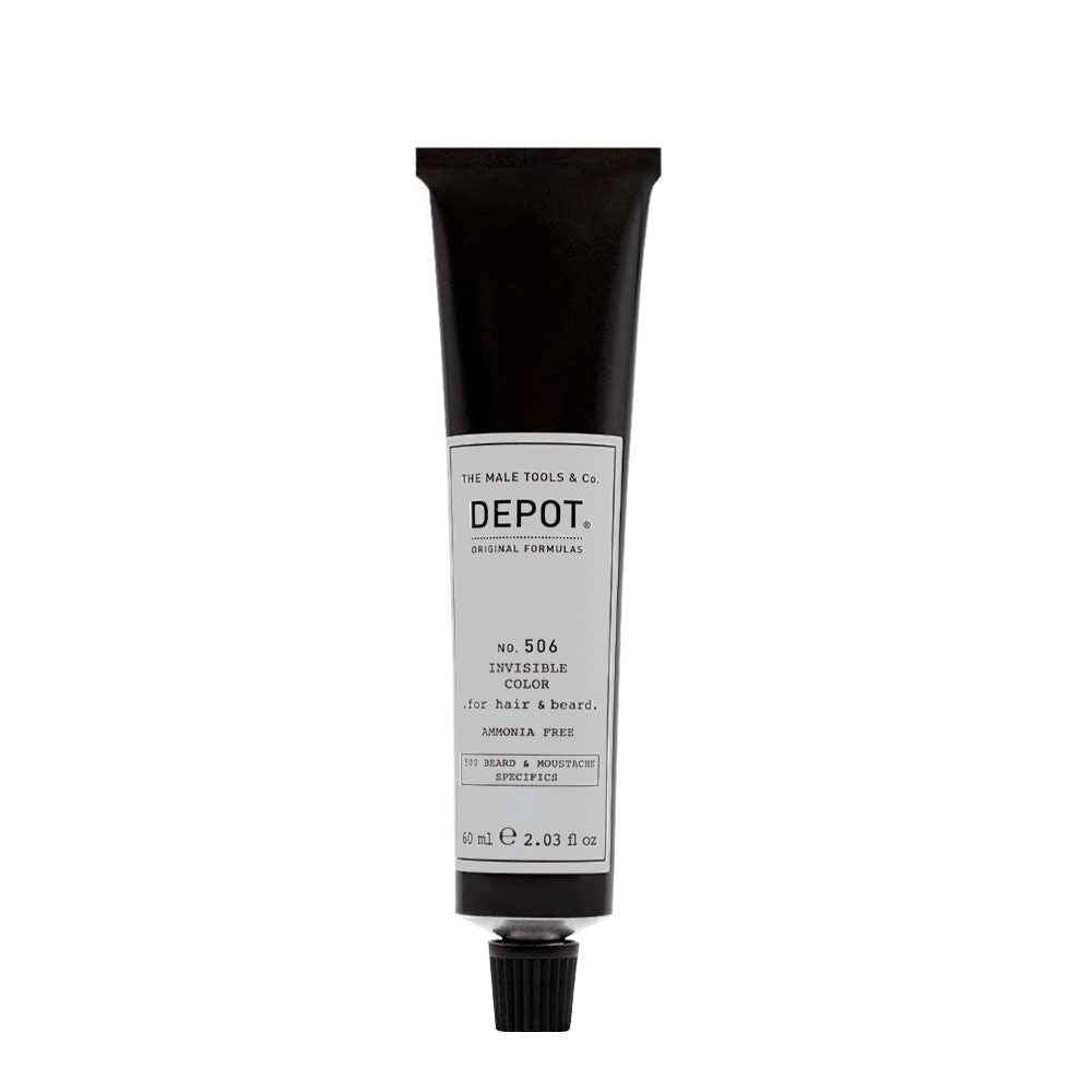 Depot 500 Beard & Mustache Specifics No. 506 Invisible Clour – Semi-Permanent Hair Dye for Men, Natural Steel, 60 ml