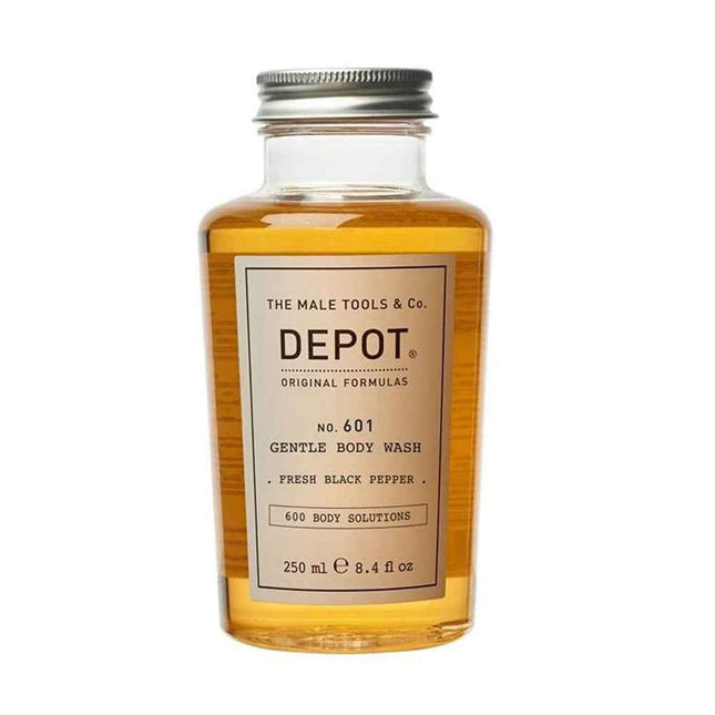 Depot 600 Body Solutions No. 601 Botanical Complex Cleansing Fresh Black Pepper – Body Wash for Men, 250 ml