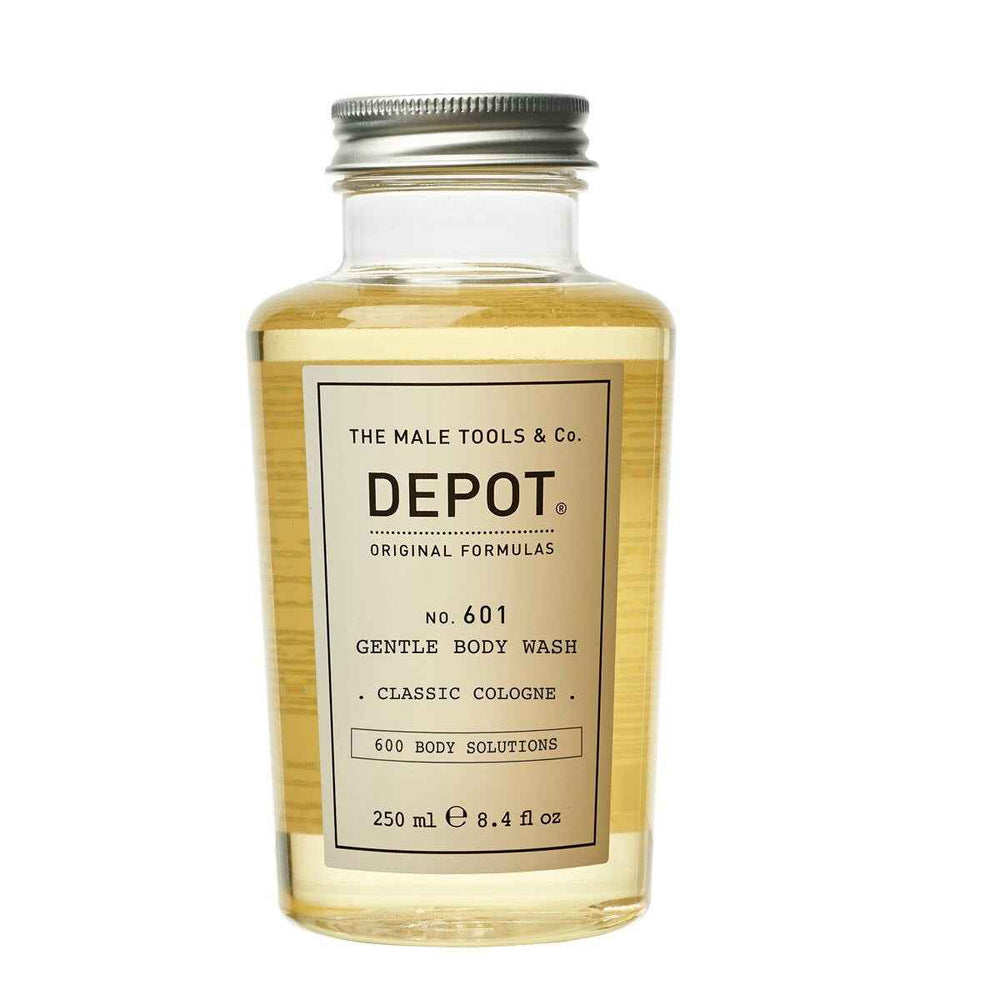 Depot 600 Body Solutions No. 601 Botanical Complex Cleansing Classic Cologne – Body Wash for Men, 250 ml