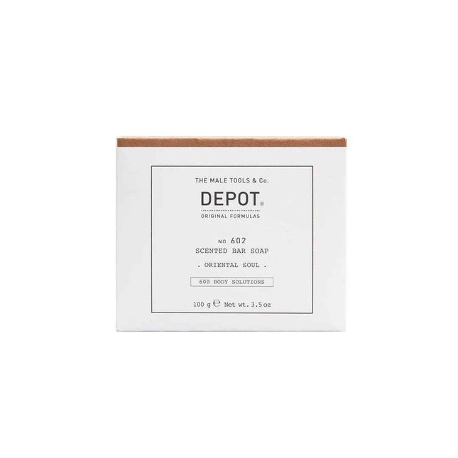 Depot 600 Body Solutions No. 602 Botanical Complex Cleansing Oriental Soul – Scented Soap Bar for Men, 100 g