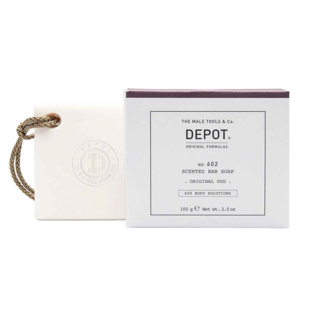 Depot 600 Body Solutions No. 602 Botanical Complex Cleansing Original Oud – Scented Soap Bar for Men, 100 g