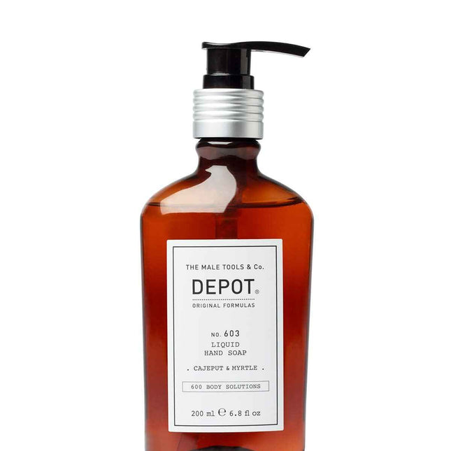 Depot 600 Body Solutions No. 603 Cajeput & Myrtle Sorbitol Cleansing – Liquid Soap for Men, For Hands, 200 ml