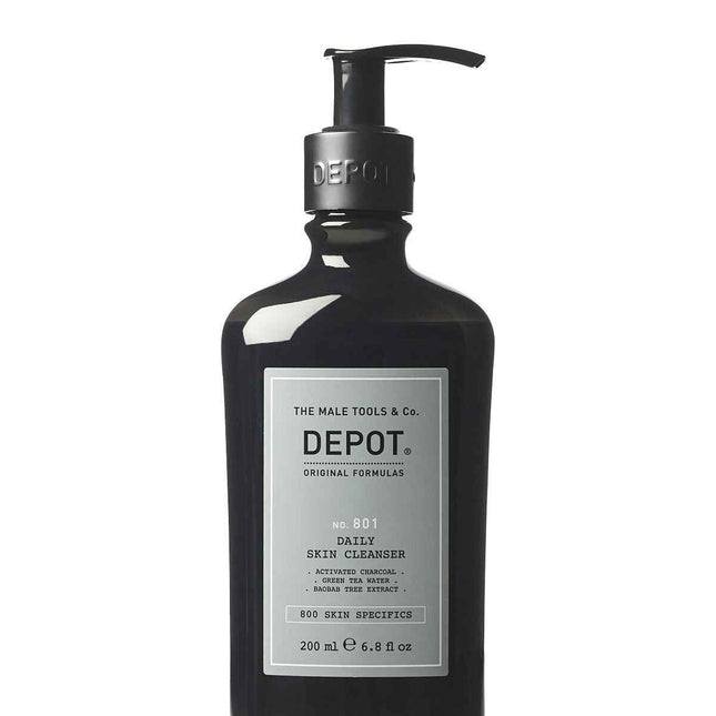 Depot 800 Skin Specifics No. 801 Activated Charcoal Detoxifying – Cleansing Gel for Men, For Face, 200 ml