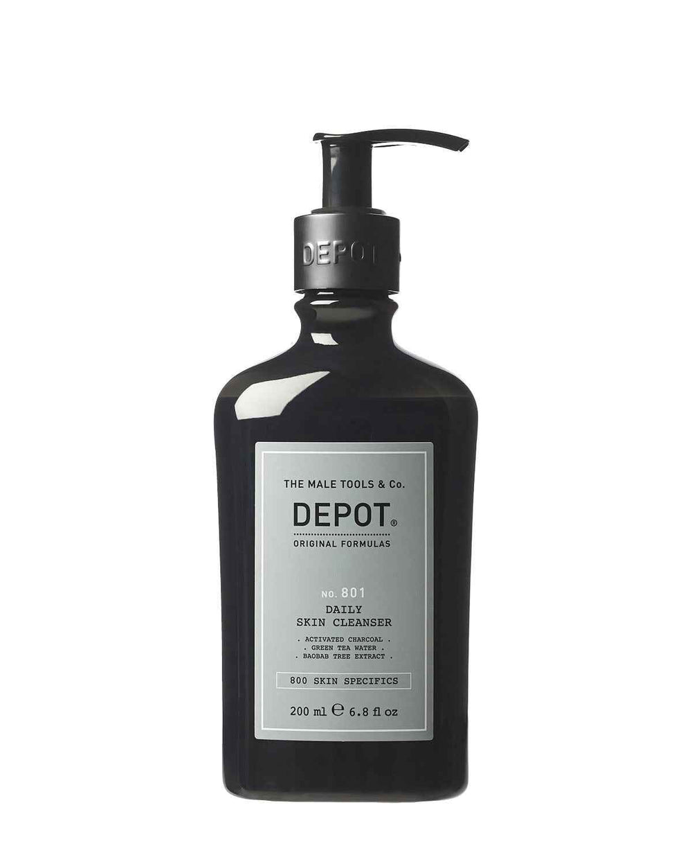 Depot 800 Skin Specifics No. 801 Activated Charcoal Detoxifying – Cleansing Gel for Men, For Face, 200 ml