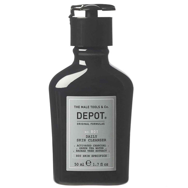 Depot 800 Skin Specifics No. 801 Activated Charcoal Detoxifying – Cleansing Gel for Men, For Face, 50 ml