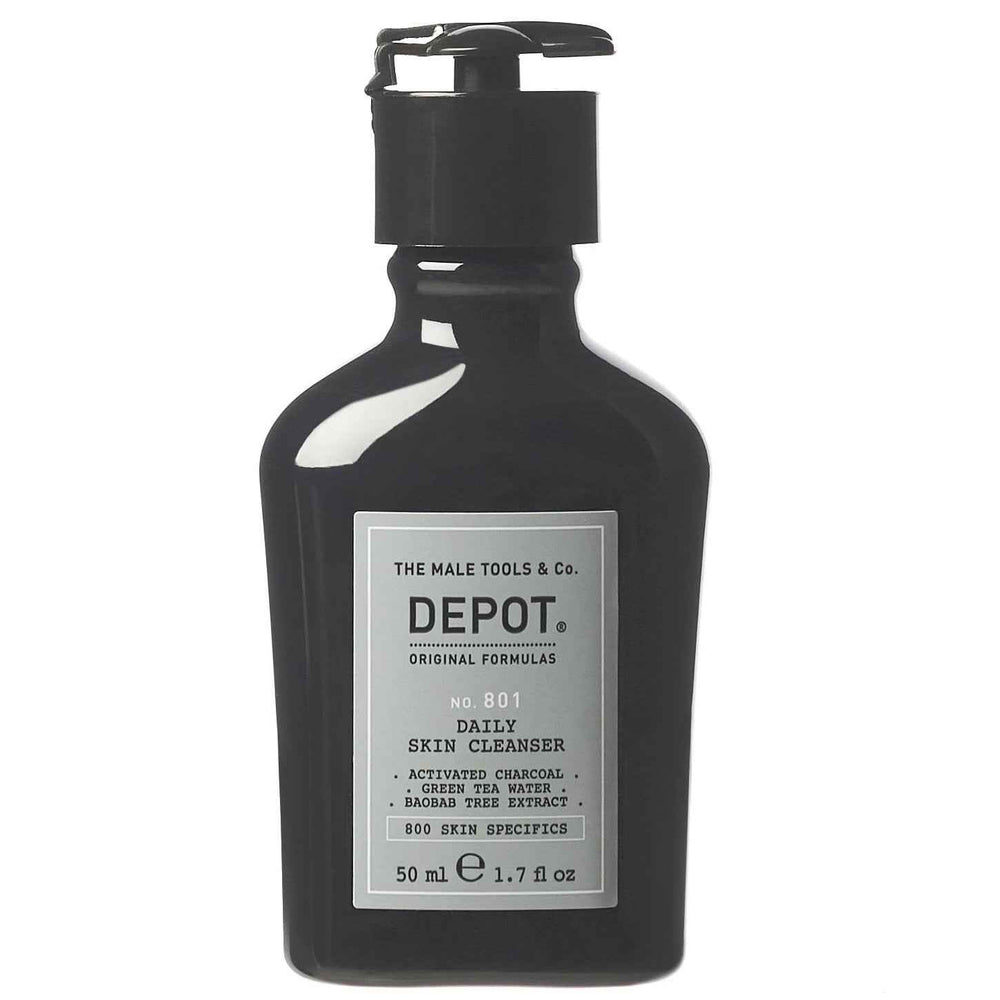 Depot 800 Skin Specifics No. 801 Activated Charcoal Detoxifying – Cleansing Gel for Men, For Face, 50 ml