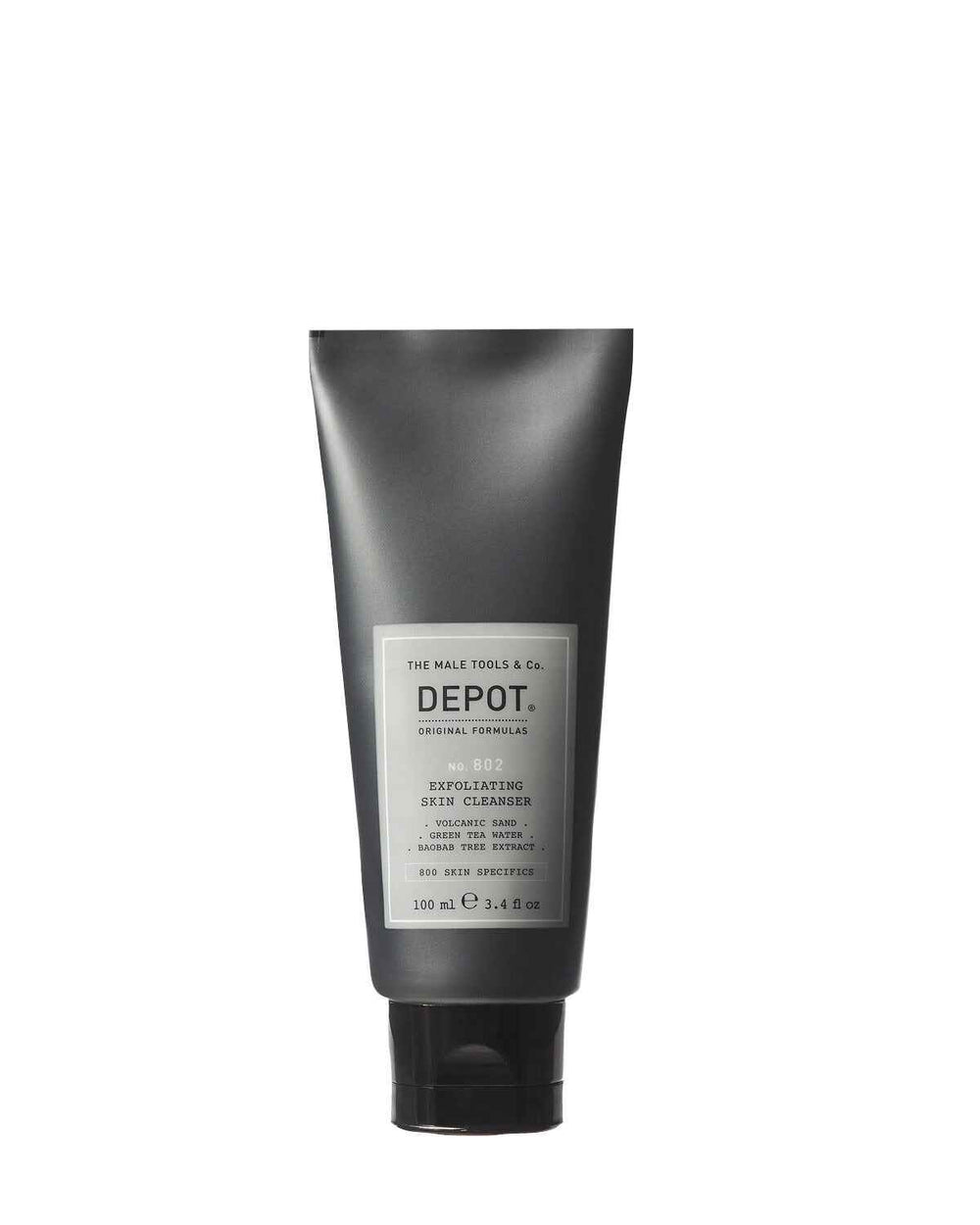 Depot 800 Skin Specifics No. 802 Volcanic Sand – Exfoliating Cleanser for Men, 100 ml