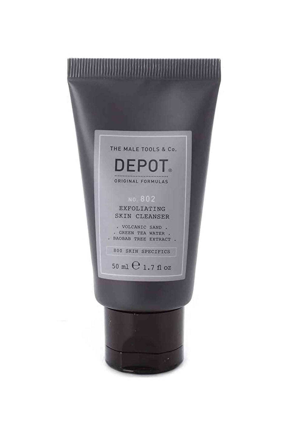 Depot 800 Skin Specifics No. 802 Volcanic Sand – Exfoliating Cleanser for Men, 50 ml