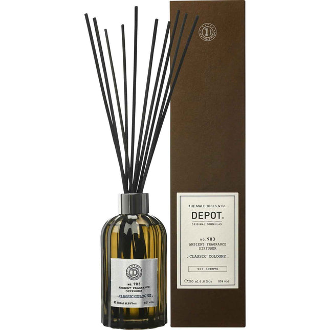Depot 900 Scents No. 903 Stick Classic Cologne – Aroma Reed Diffuser for Men, 200 ml