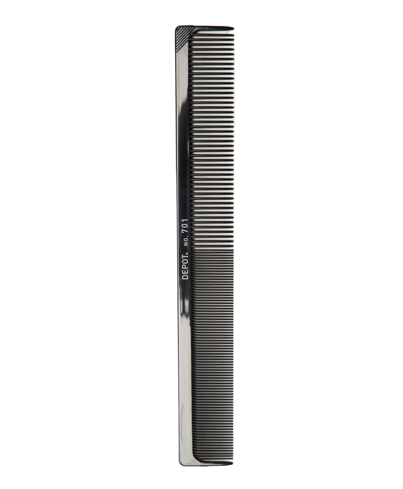 Depot Accessories No. 701 – Hair Plastic Comb for Men, Black
