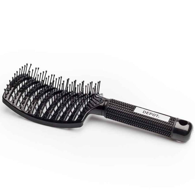 Depot Accessories No. 725 Vent – Hair Brush Unisex, Black, Large, Detangle