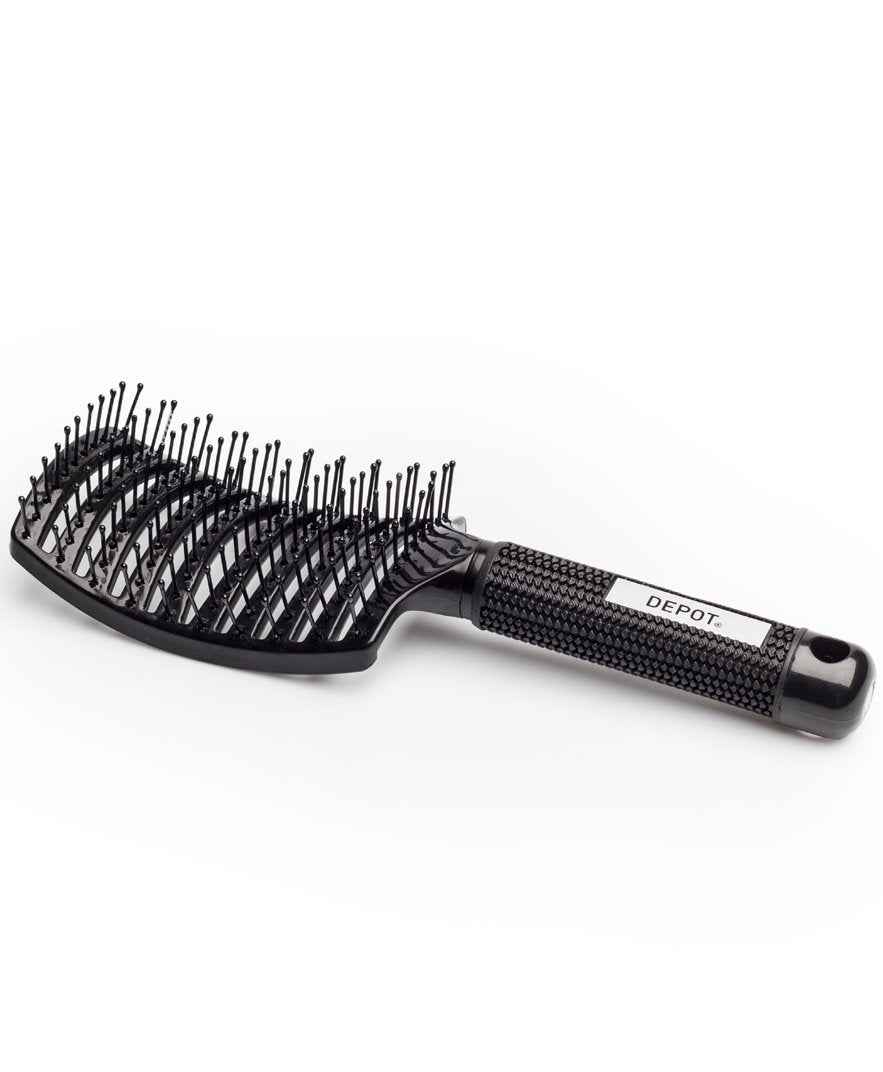 Depot Accessories No. 725 Vent – Hair Brush Unisex, Black, Large, Detangle