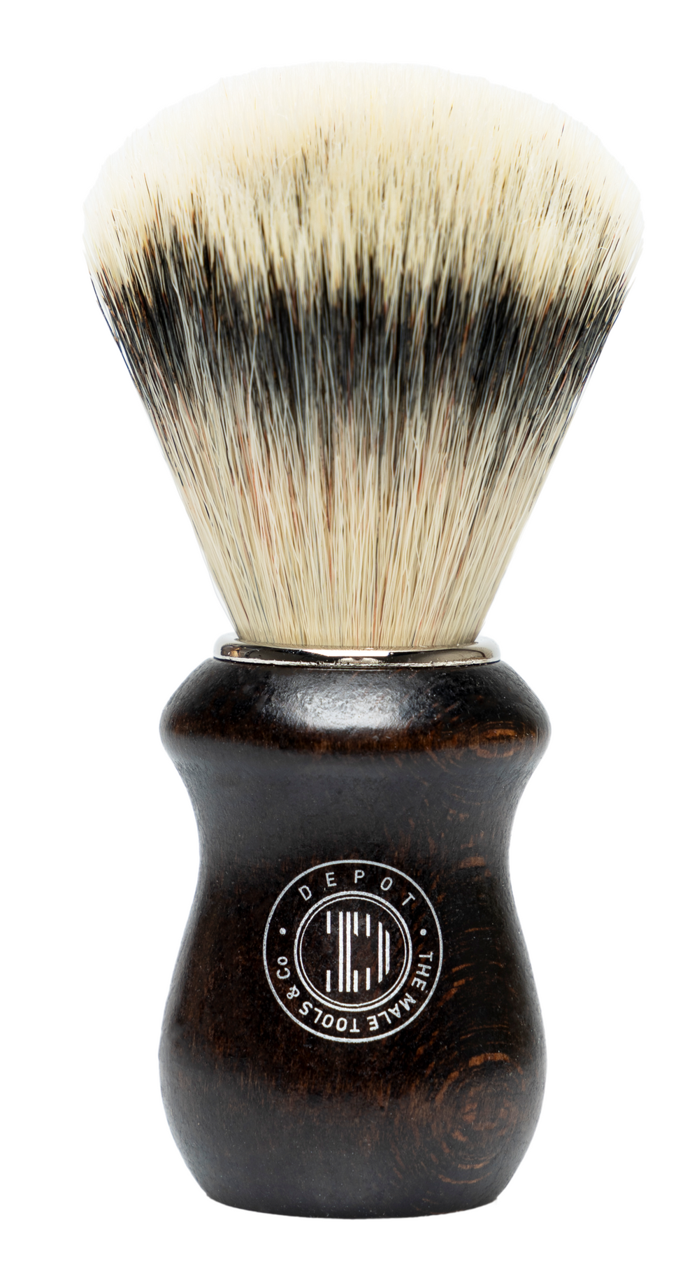 Depot Accessories No. 731 Luxury Wooden – Face Shaving Brush for Men, Brown