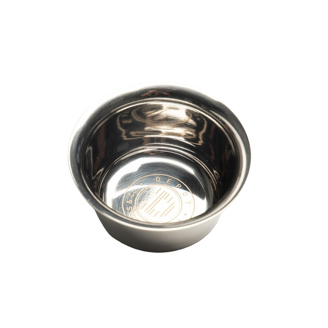 Depot Accessories No. 735 Steel – Metal Shaving Bowl for Men, Silver