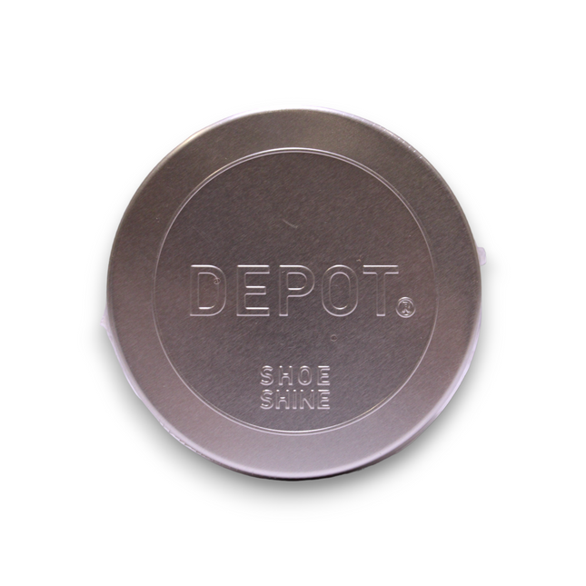 Depot Shoe Shine – Metal Jar, Silver